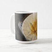 Dollar de sable et Surf de plage Photo Café Mug (Devant gauche)