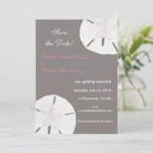 Dollar de Sable Gris Rose Save the Date (Debout devant)