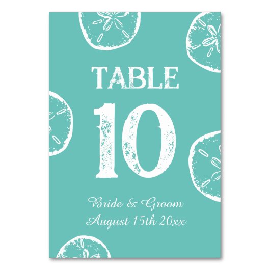 Dollar de sable pour numéros de table de mariage s (Par défaut)