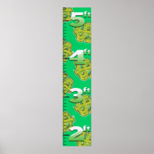 Dollar-groei grafiek van de VS. Poster