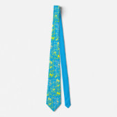 Dollar Jaune Funky Euro Motif Cravate (Devant)