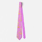 Dollar Jaune Funky Euro Motif Cravate (Devant)