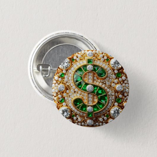 Dollar Sign Button (Voorkant /achterkant)