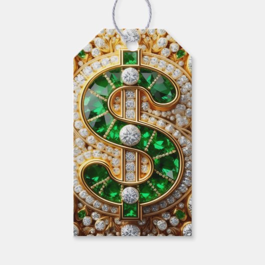 Dollar Sign  Cadeaulabel (Voorkant)