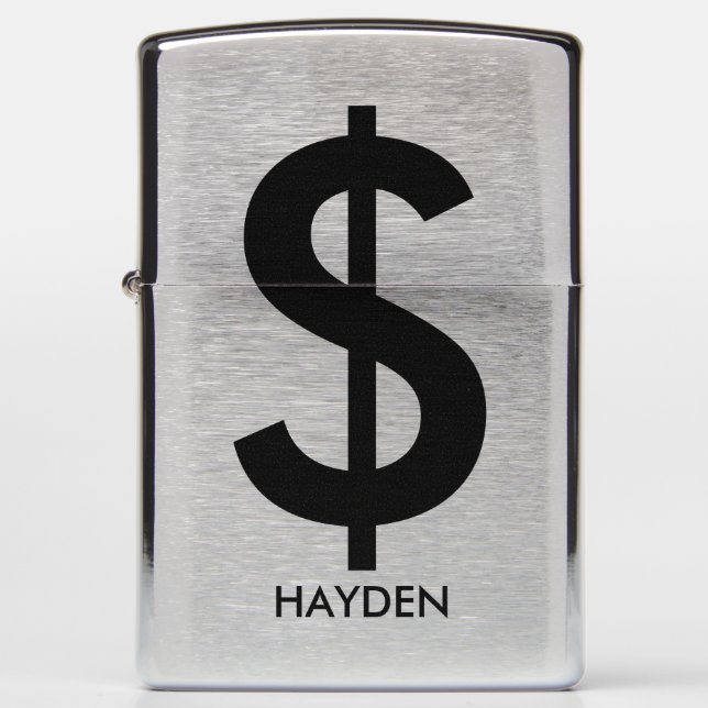 Dollar Sign Gepersonaliseerde Aangepaste (Voorkant)