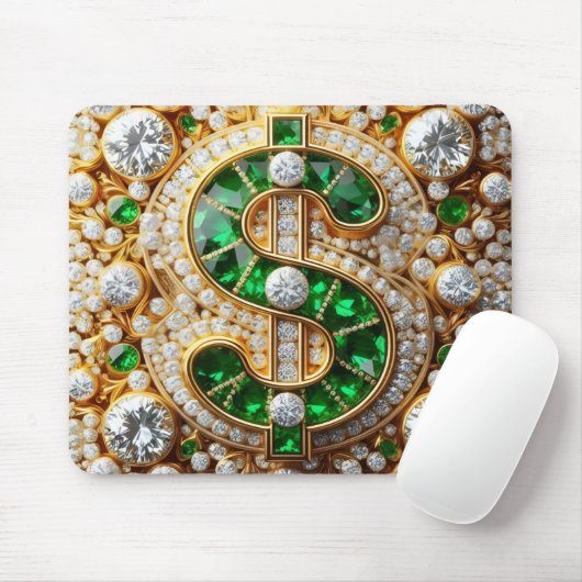 Dollar Sign Muismat (Met muis)