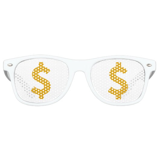 Dollar sign retro zonnebril (Voorkant)