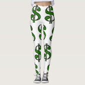 ***DOLLAR SIGNE GALORE** LEGGINGS (Voorkant)
