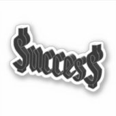 Dollar Signs Success  Sticker (Voorkant)