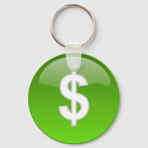 dollar teken keychain