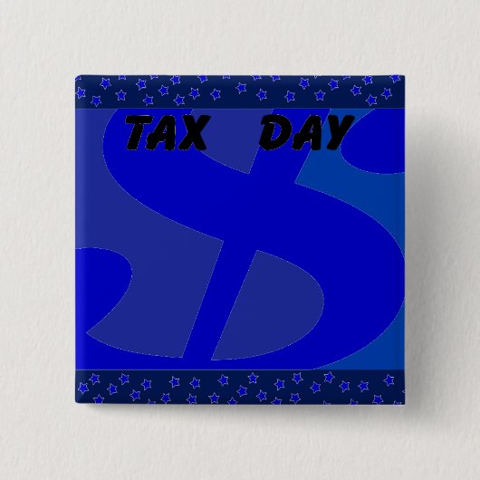 Dollar-teken - vierkante button 5,1 cm (Voorkant)