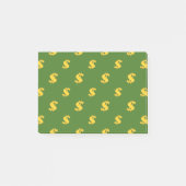Dollar-tekenpatroon Post-it® Notes (Voorkant)