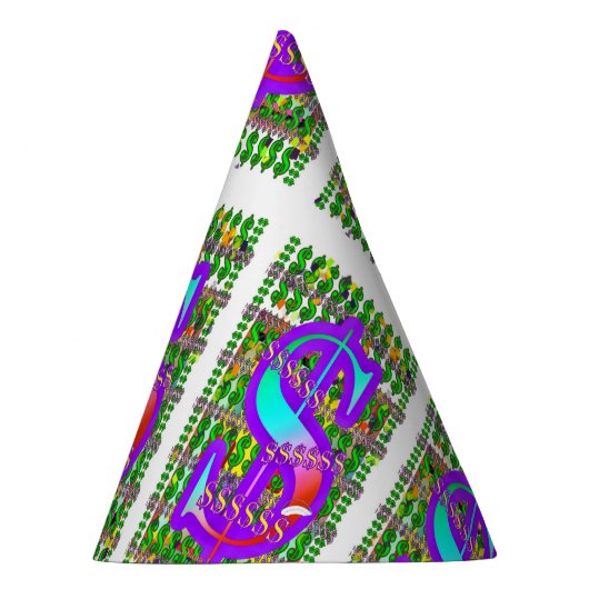 Dollar-tekens Feesthoedjes (Rechts)