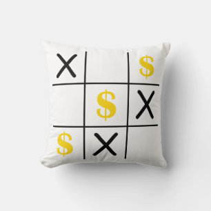 Dollar Tic Tac Toe Kussen