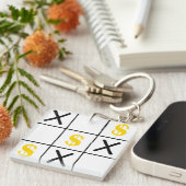 Dollar Tic Tac Toe Sleutelhanger (Voorkant Rechts)