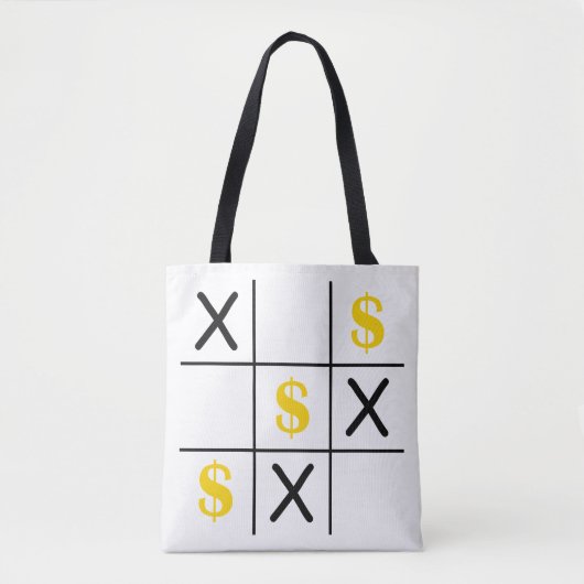 Dollar Tic Tac Toe Tote Bag (Voorkant)