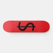 Dollar $ymbool skateboard (Horizontaal)