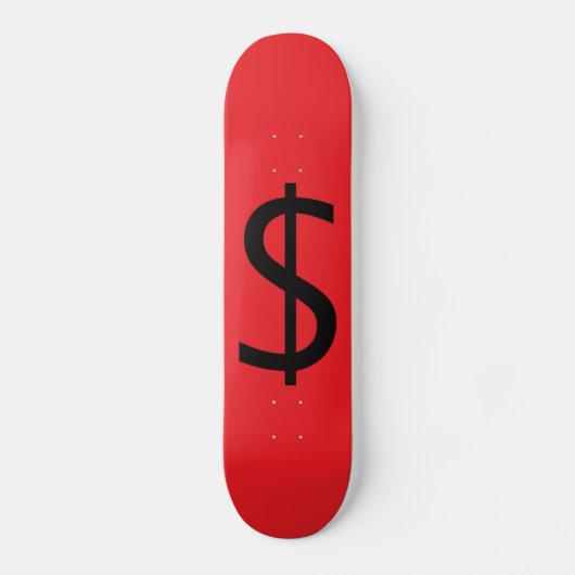 Dollar $ymbool skateboard (Voorkant)