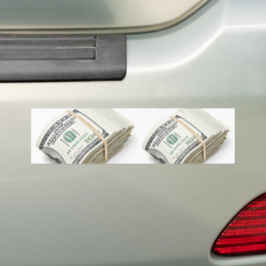 Dollars Bumpersticker (Op auto)