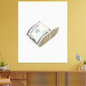 Dollars Canvas Afdruk (Insitu (Woonkamer))
