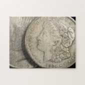 Dollars en argent de puzzle (Horizontal)