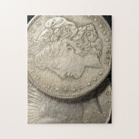 Dollars en argent de puzzle (Vertical)