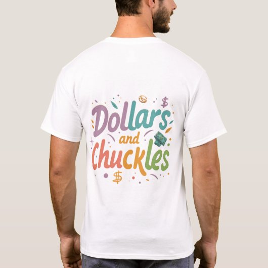 Dollars en grinniken t-shirt (Achterkant)