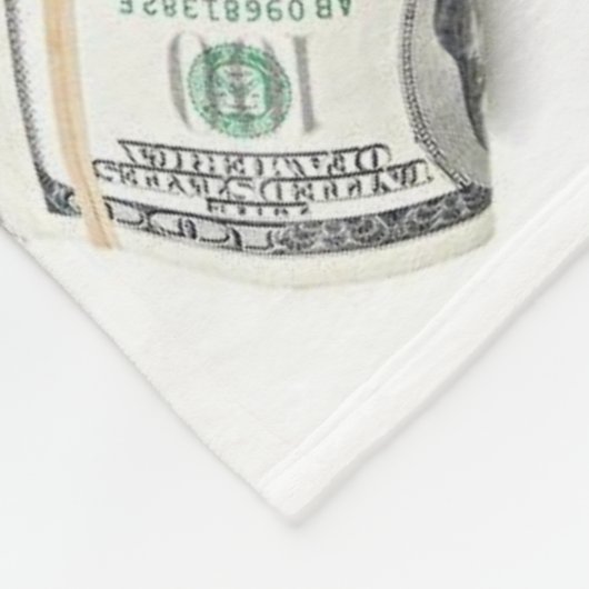 Dollars Fleece Deken (Hoek)