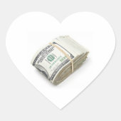 Dollars Hart Sticker (Voorkant)
