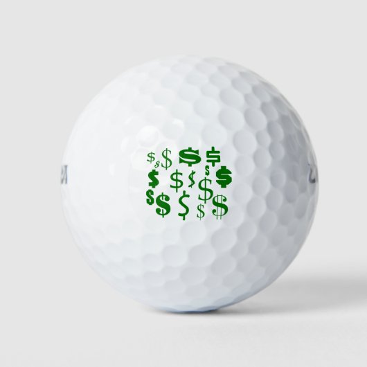 Dollartekens Golfballen (Voorkant)