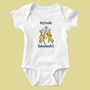 Dolle Bananen Dansende Bananen Baby Bodypakje Romper