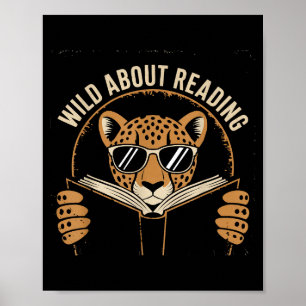 Dolle boekenlezer lezer liefhebber bibliothecaris poster