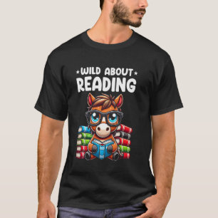 Dolle Boekenliefhebber Paard T-shirt