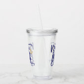 Dolle Bruid Grappig Kust Afscheidscadeau voor de B Acryl Drinkbeker (Links)