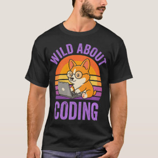 Dolle coderingsliefhebber, grappige programmeur Co T-shirt
