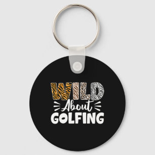 Dolle Dieren Golfpatroon Golfer Luipaard Sleutelhanger