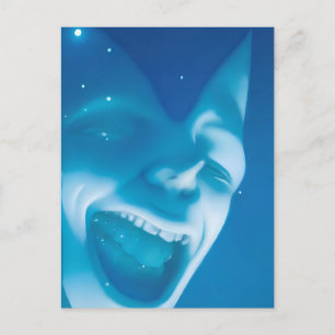 Dolle Dromer in de Sterren - Ken Gage Kunst Briefkaart