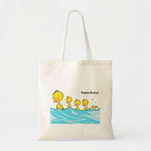 Dolle Eend Maakt een Plons Tote Bag