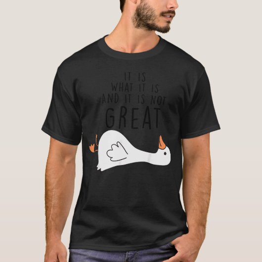 Dolle Gans Grappig Dier Grappig T-shirt (Voorkant)