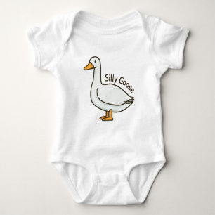 Dolle Gans Grappige Tekenfilm Gans Romper