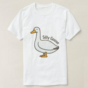 Dolle Gans Grappige Tekenfilm Gans T-shirt