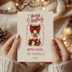 Dolle Gans Kerstmis Feestdagenkaart