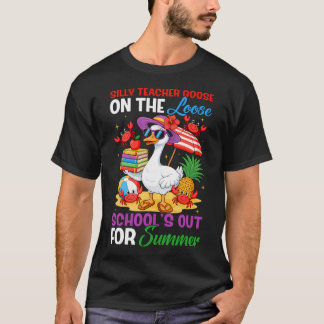 Dolle Gans Leraar Op De Loop Laatste Dag Van T-shirt