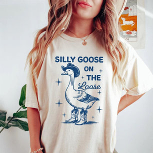 Dolle Gans Op Hol Grappige Spreuk Klassieker T-shirt