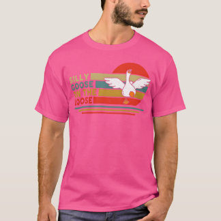 Dolle Gans Op Losse Flappen Grappige Dwaas Toeter T-shirt