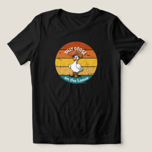 Dolle Gans op Vrije Voeten – Cowboy Gans Grappige Tri-Blend Shirt