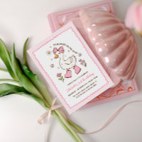 Dolle Gans op Vrije Voeten Roze Strik Bloemen