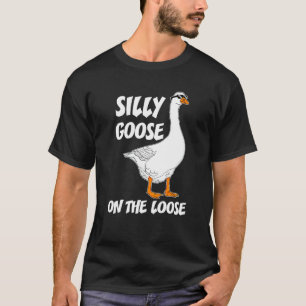 Dolle Gans Op Vrije Voeten Spreuk Voor Mannen Vro T-shirt