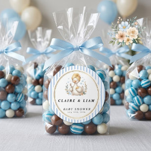 Dolle Gans Spa Dag Baby Shower Ronde Sticker