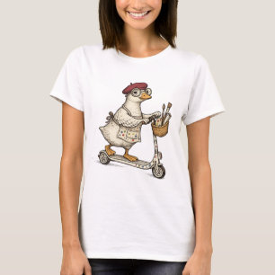 Dolle Ganzen Kunstleraar Grappige Gans op Sc T-shirt